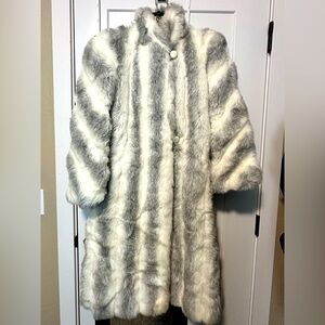 Vintage 1980s David Benjamin Faux (?) Fur coat